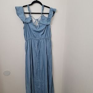 Bottlette Denim dress 1XL, NWT boho beachy